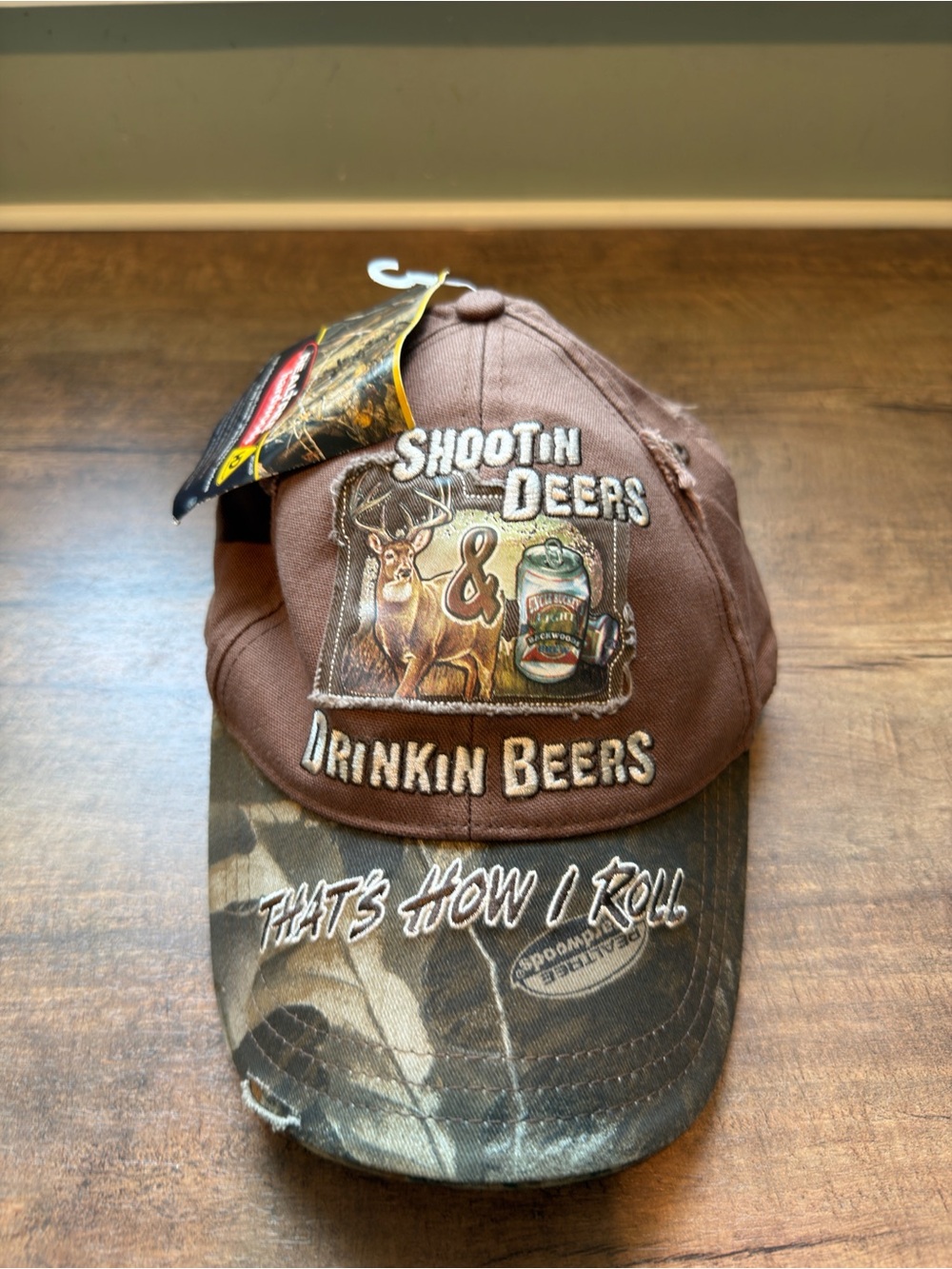 Realtree Brown Camo 'Shootin Deers & Drinkin Beers' Men's Hat